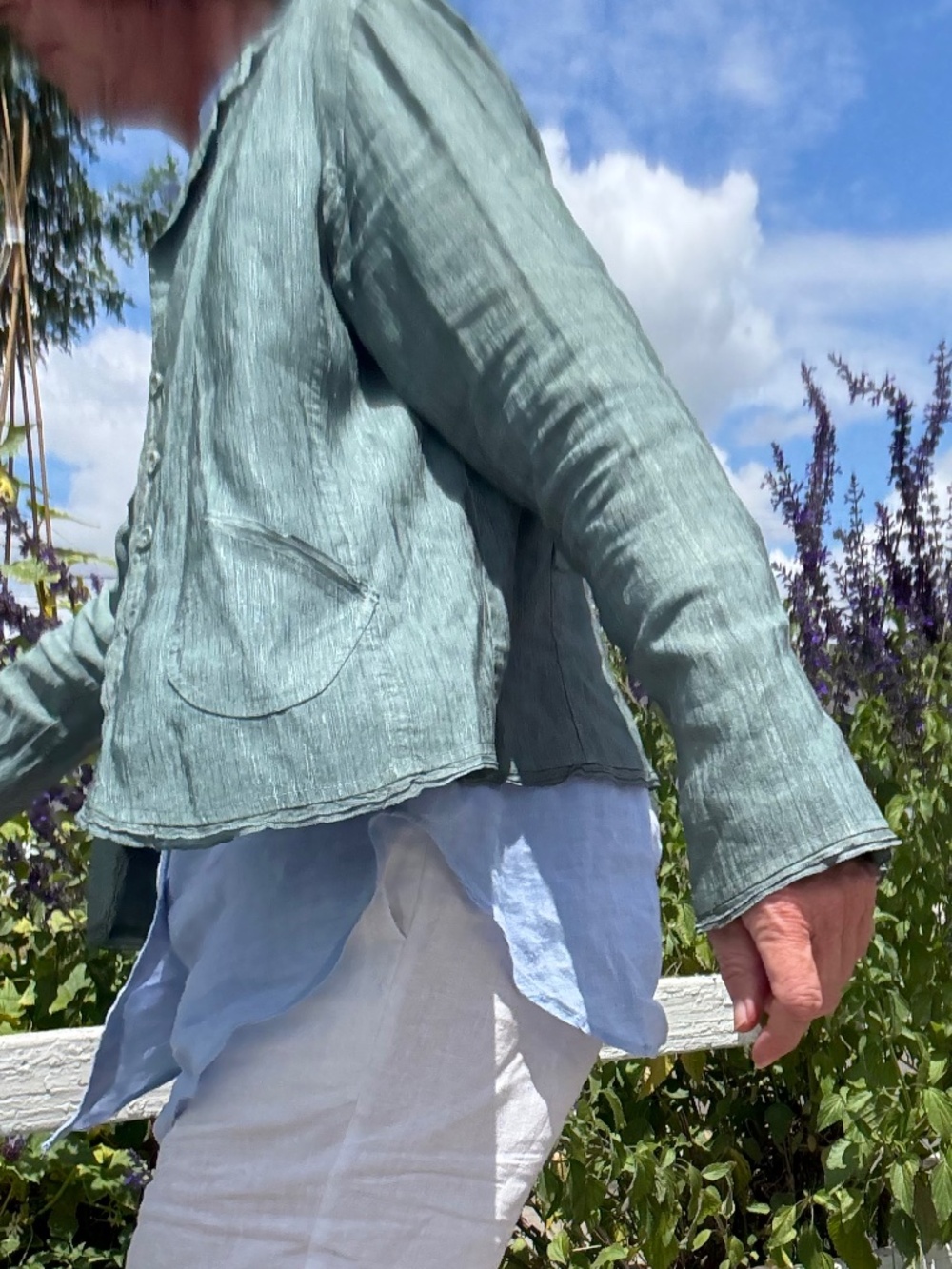 Silk & Cotton Lagenlook jacket